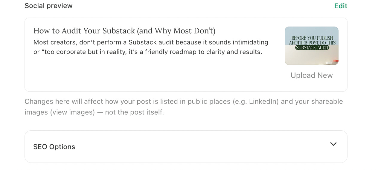 substack audit seo 