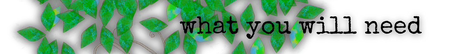 Tree leaves with words, what you will need