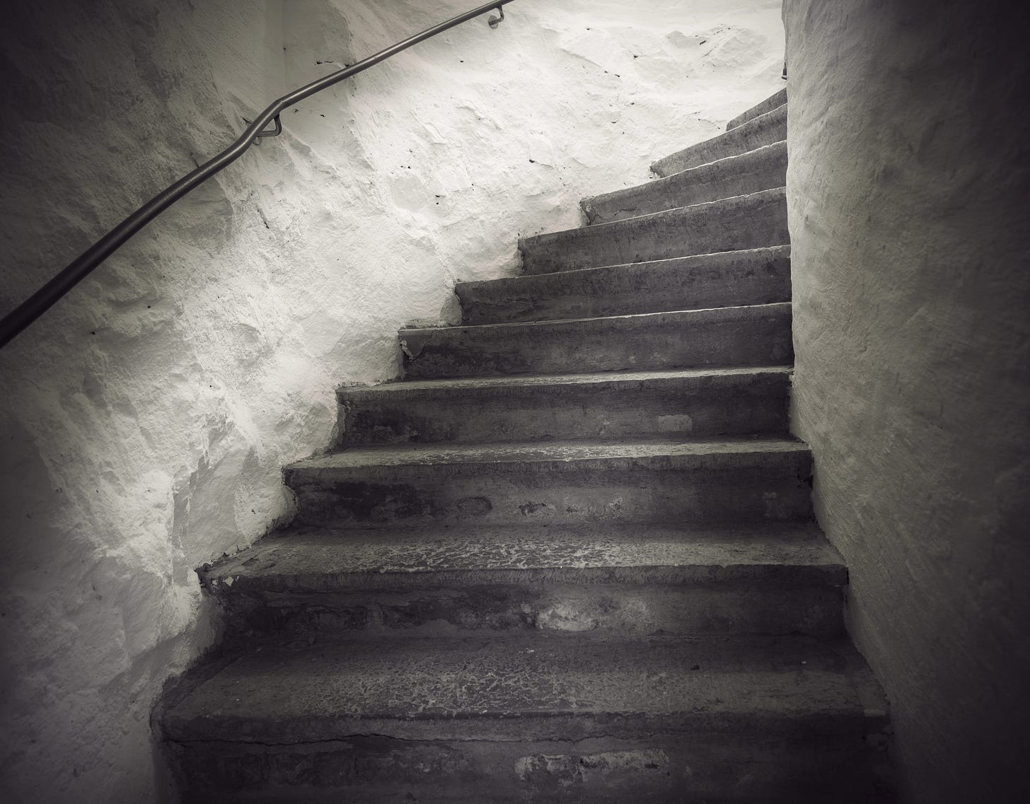 spooky curving staircase