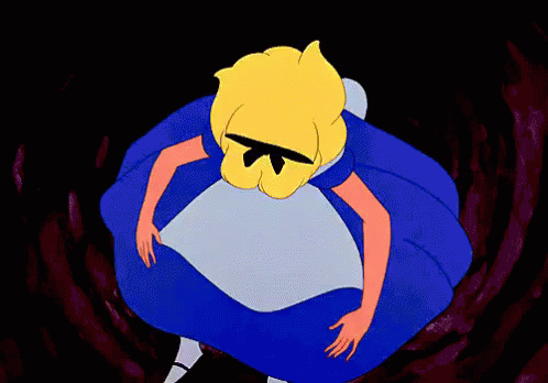 Down The Rabbit Hole - Hole GIF - Hole Rabbit Hole Alice In ...