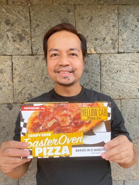Max's Group Ready-to-cook Yellow Cab oven toaster pizza from Max's Group