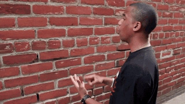 Talking to a wall
