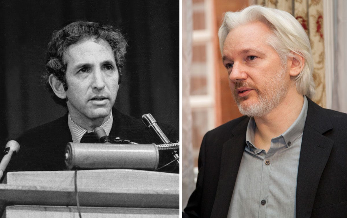 Daniel Ellsberg and Julian Assange Daniel Ellsberg and Julian Assange
