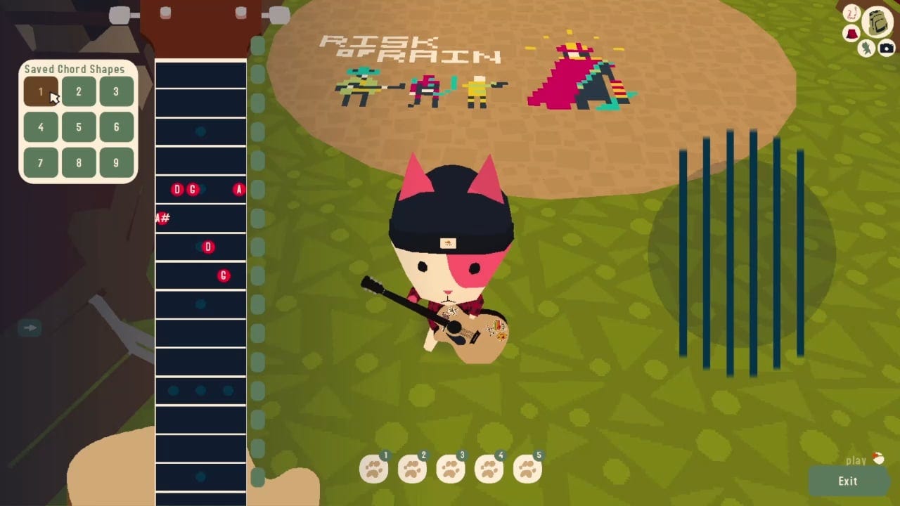 Coalescence on the Webfishing guitar :)
