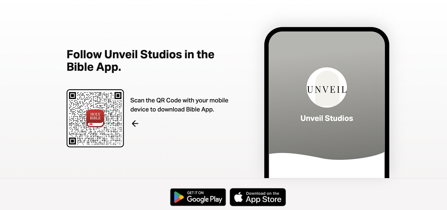 Unveil Studios, by the Kooman Brothers, on YouVersion the Bible App Unveil Studios, by the Kooman Brothers, on YouVersion the Bible App