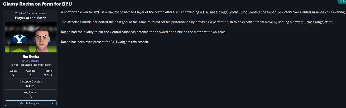 Football Manager 2023 Jim Rocha