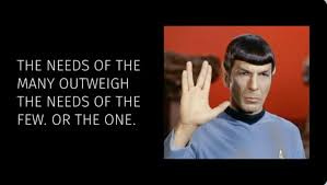 Tuvok would know Spock said 'the needs of the many outweigh the needs of the  few' because he was present