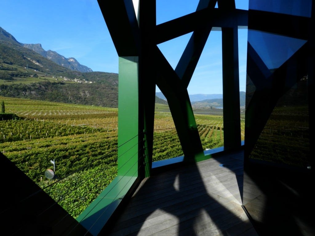 tramin winery Tramin winery, looking out over tramin vineyards