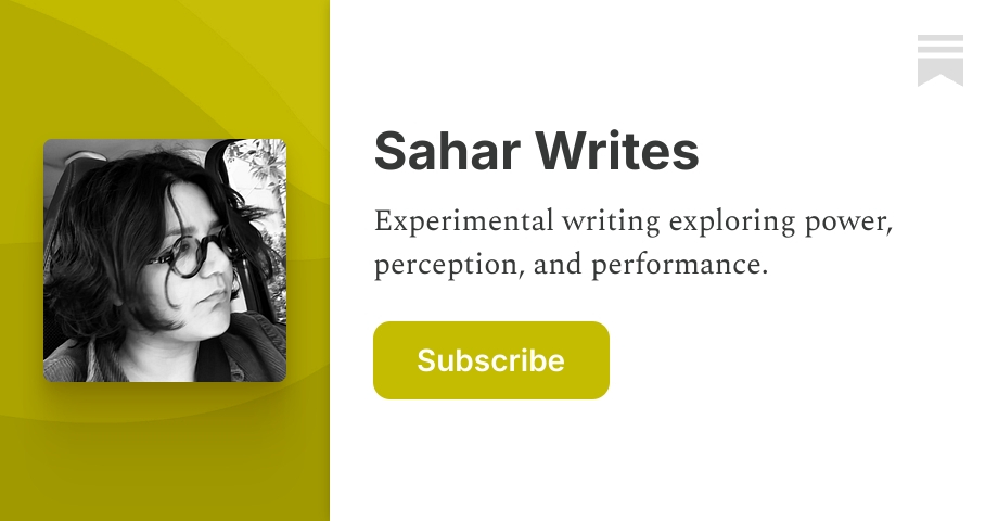Sahar Writes | Substack