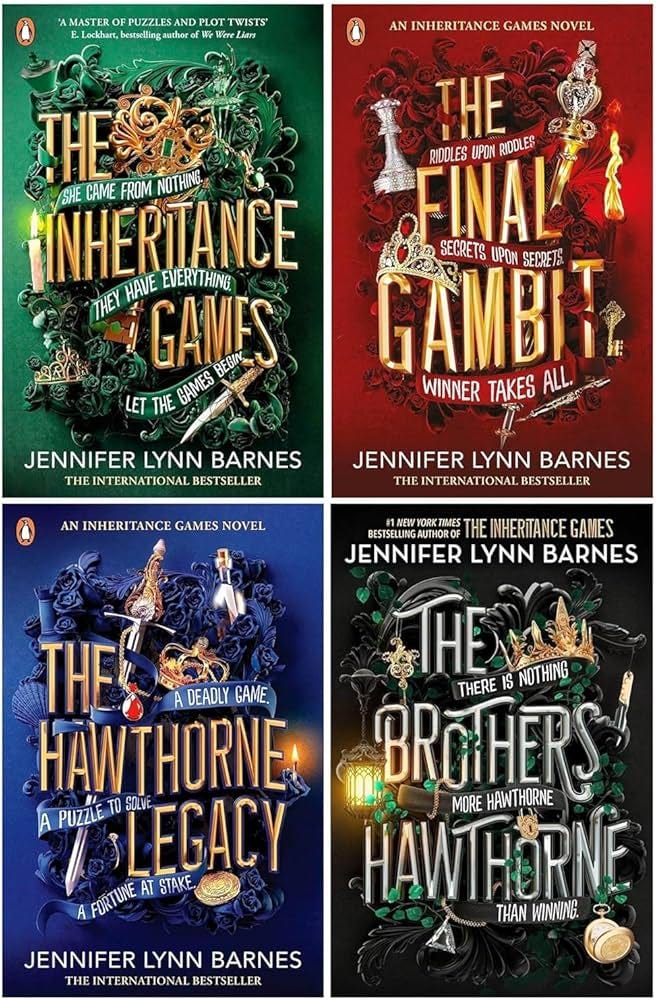 Amazon.com: The Inheritance Games Series Collection 4 Books Set By Jennifer  Lynn Barnes (The Inheritance Games, The Hawthorne Legacy, The Final Gambit  ...