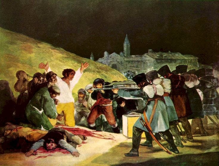 Três de Maio, Francisco Goya, 1808. | Spanish art, Francisco goya, Goya  paintings
