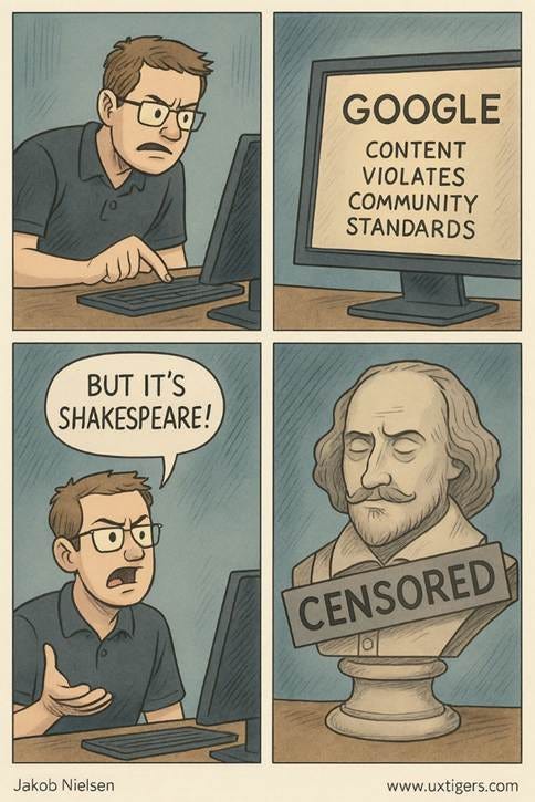 A comic strip of a person using a computer

AI-generated content may be incorrect.