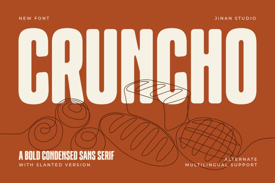 Cruncho Bold Condensed Sans Serif