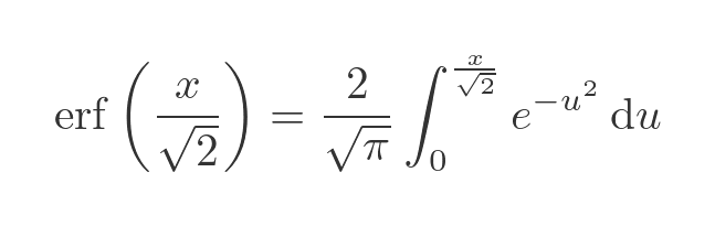 Φ and erf relationship