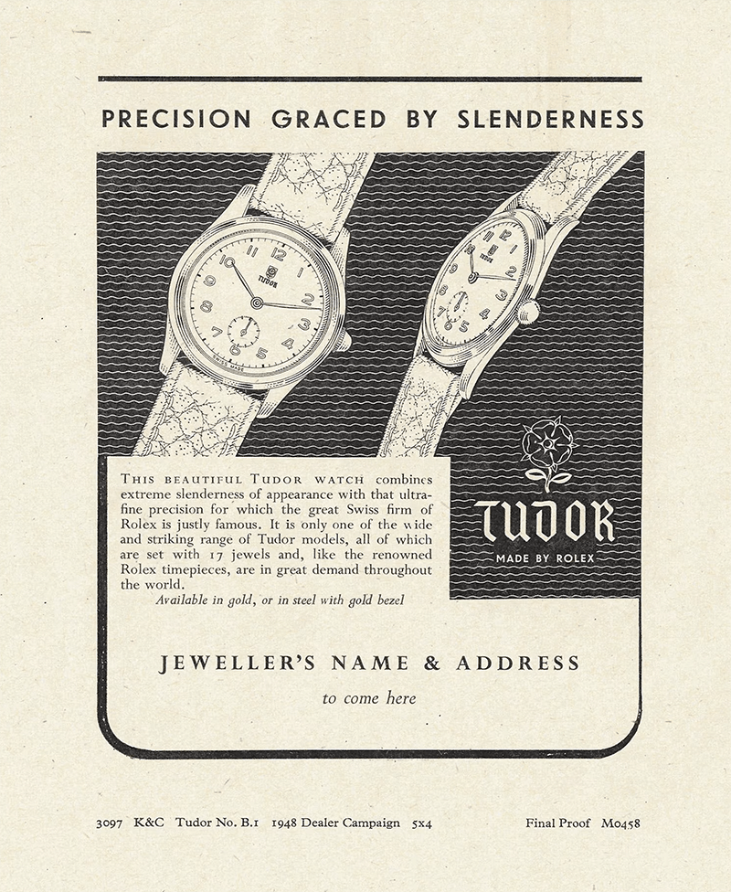 1940s steel vintage Rolex Tudor Oyster watch (4584)