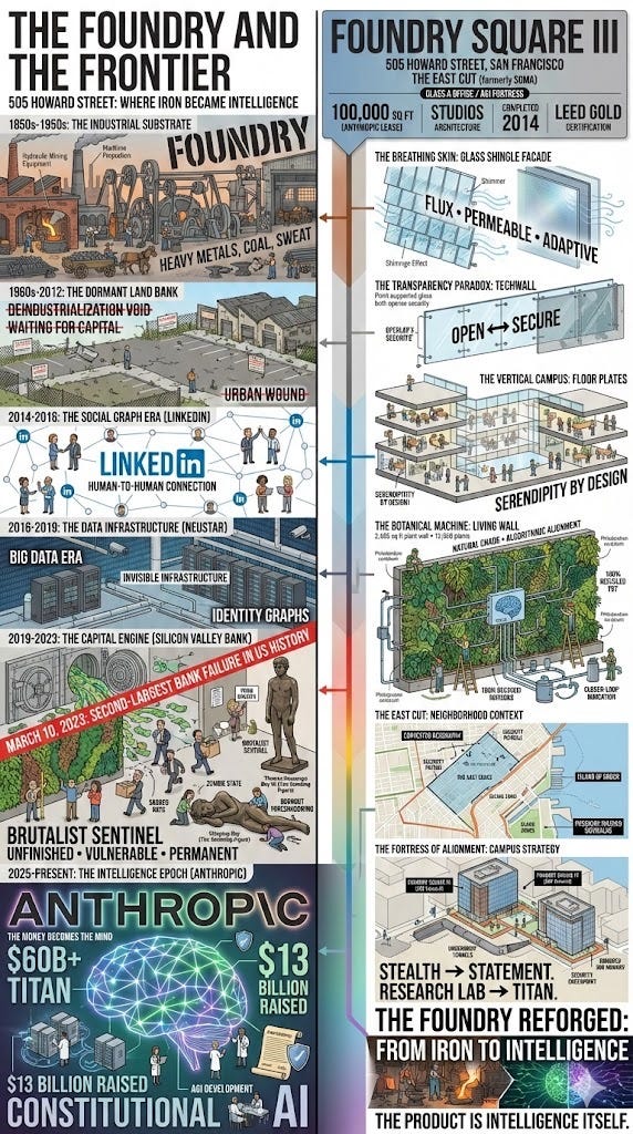 The Foundry and the Frontier: A Comprehensive Spatial and Cultural Analysis of 505 Howard Streetin the Age of Artificial Intelligence