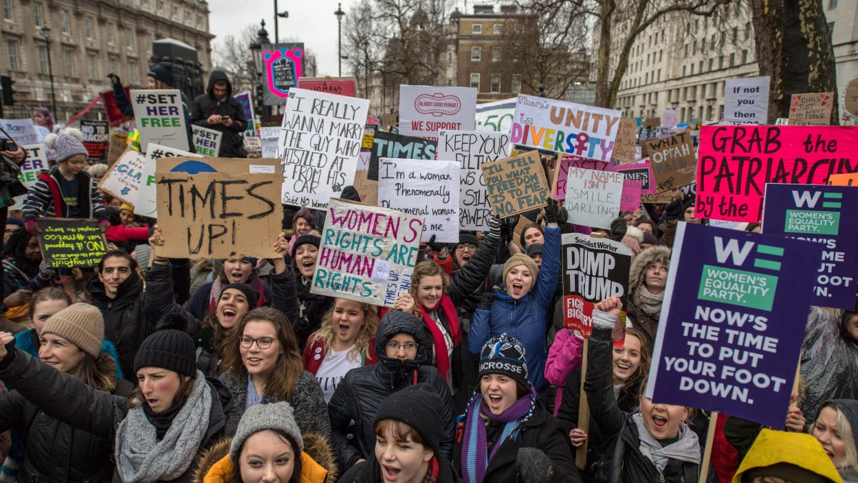 All the fiercest signs from the Time's Up rally in London