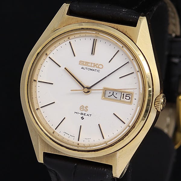 self service (F) NO.42 SS/2015　貴重 VINTAGE SEIKO SEIKOMATIC SELF DATER 15022e MENS WATCH JAPAN