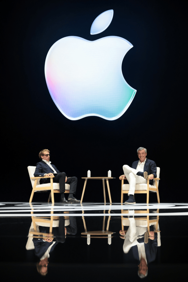 Jerry Bruckheimer and Eddy Cue, Apple’s senior vice president of services and health attend Cannes Lions Entertainment Person of the Year honoring Apple’s Eddy Cue at the Grand Théâtre Lumière on June 21, 2026, in Cannes, France. Jerry Bruckheimer and Eddy Cue, Apple’s senior vice president of services and health attend Cannes Lions Entertainment Person of the Year honoring Apple’s Eddy Cue at the Grand Théâtre Lumière on June 21, 2026, in Cannes, France.