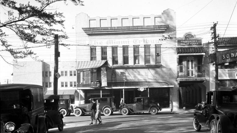 Cover: Miami Tribune Building at 55 NW First Street in 1924. Courtesy of Casey M. Piket.
