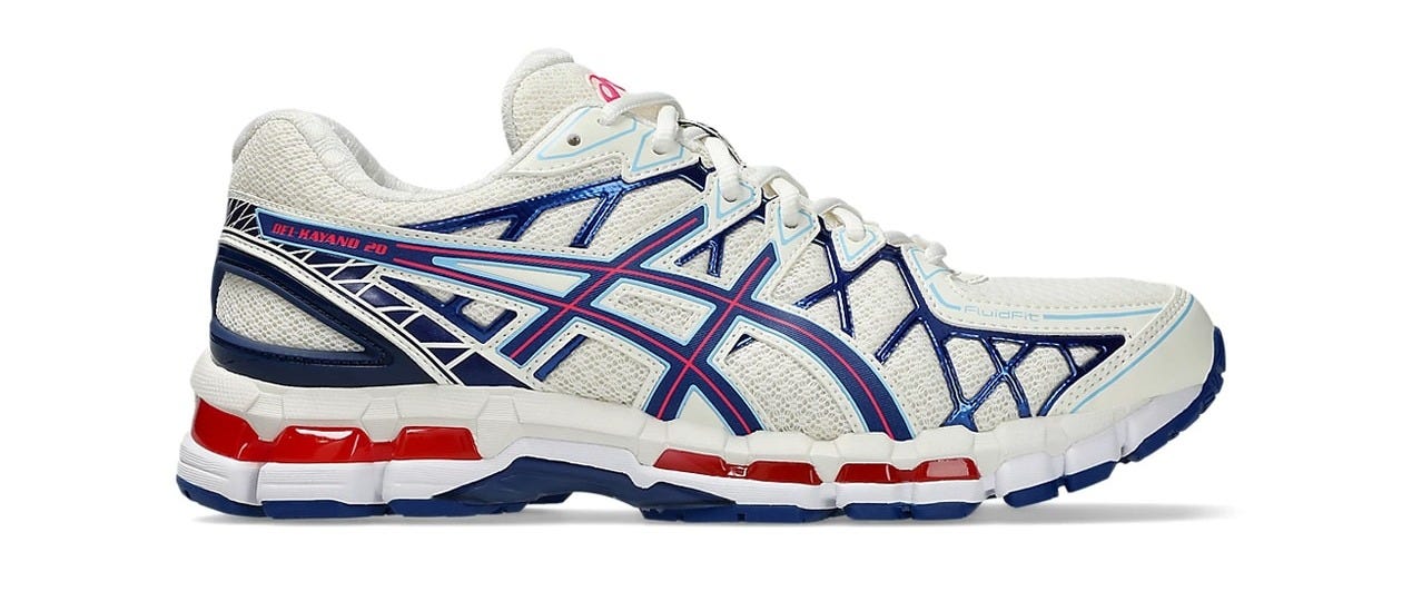 asics sportstyle gel kayano 20 cream deep marine sneakers official images photos release date price store list buying guide