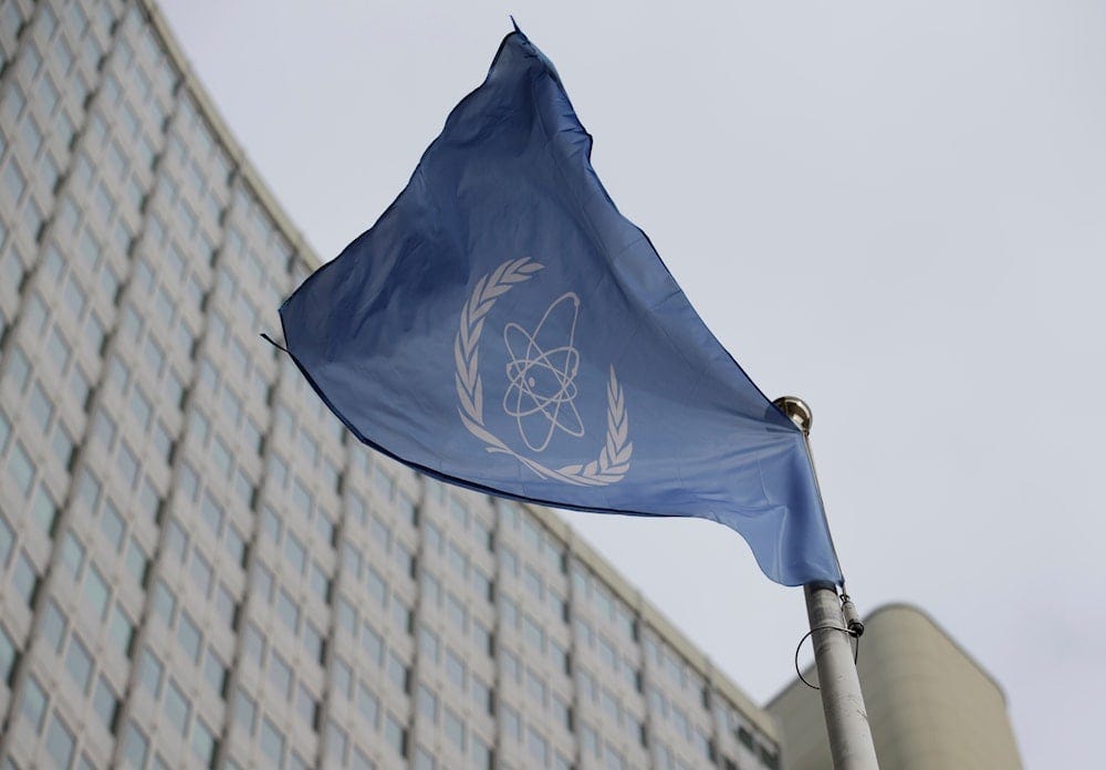 The flag of the International Atomic Energy Agency flies in front of its headquarters during an IAEA Board of Governors meeting in Vienna, Austria, on Feb. 6, 2023 (AP) The flag of the International Atomic Energy Agency flies in front of its headquarters during an IAEA Board of Governors meeting in Vienna, Austria, on Feb. 6, 2023 (AP)