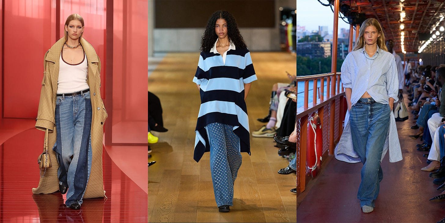 Runway Gucci, Monse and Tommy Hilfiger jeans Runway Gucci, Monse and Tommy Hilfiger jeans