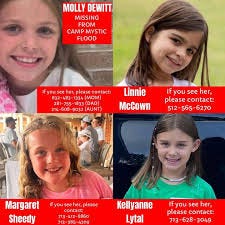 TEXAS FLOODS: An updated list and numbers of the missing children from the Texas  Floods. PLEASE… Do not contact these numbers unless you have information  about their children. I don't care if
