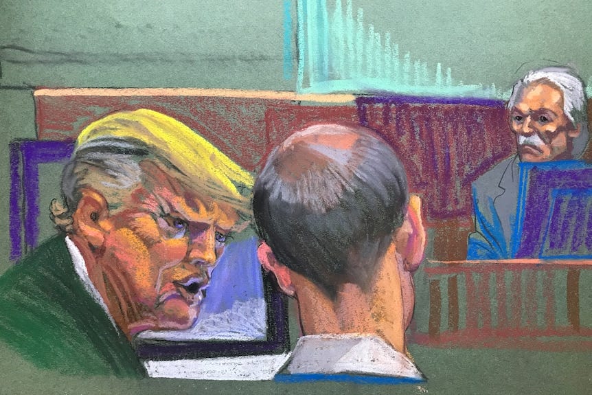 Meet the artist behind the viral courtroom sketches of Donald Trump - ABC  News