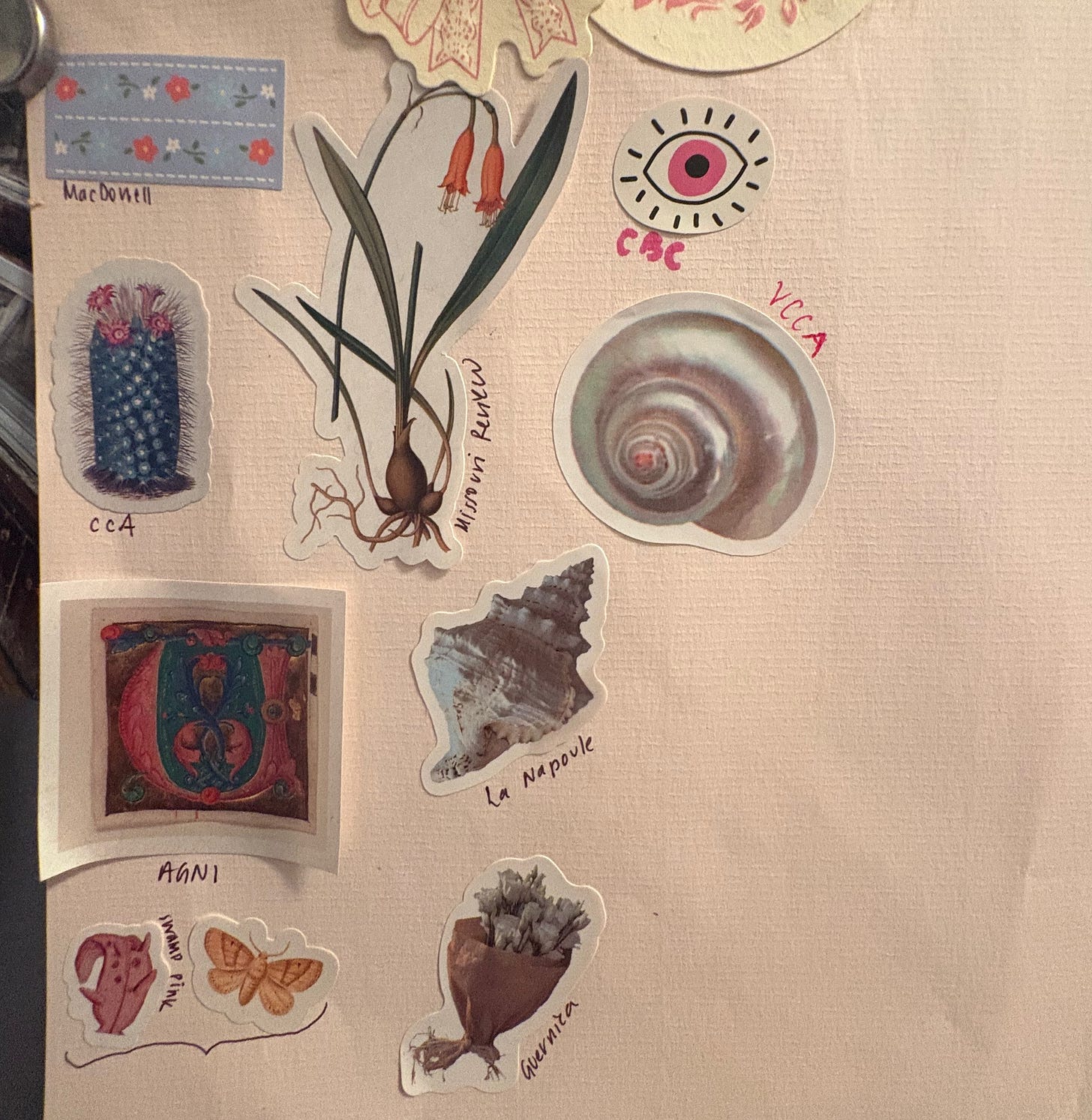 Page of stickers