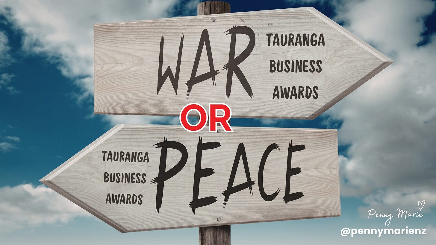 War or Peace - Tauranga Business Awards War or Peace - Tauranga Business Awards