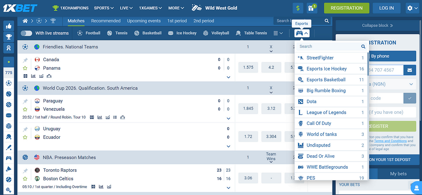 1xBet users complains of poor online user experience.