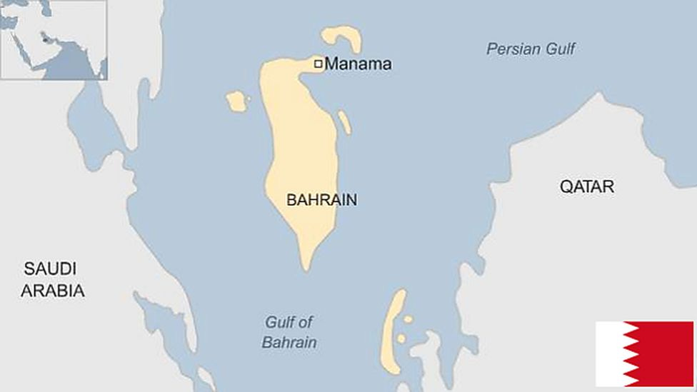 Map of Bahrain
