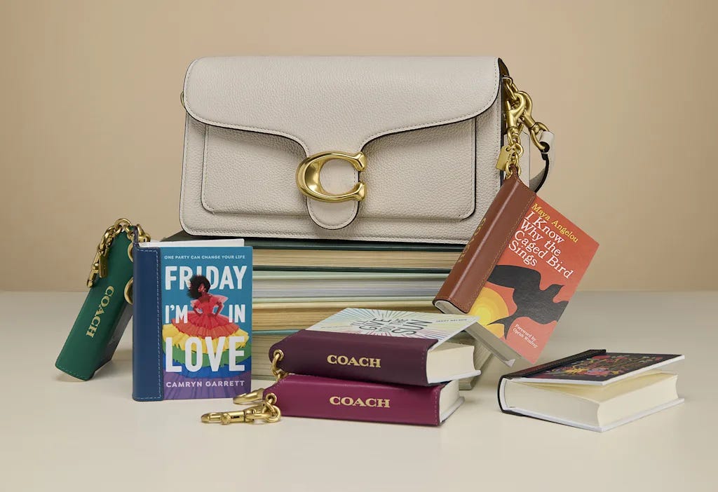 Coach's new bag charms are literal books - Fast Company Coach's new bag charms are literal books - Fast Company