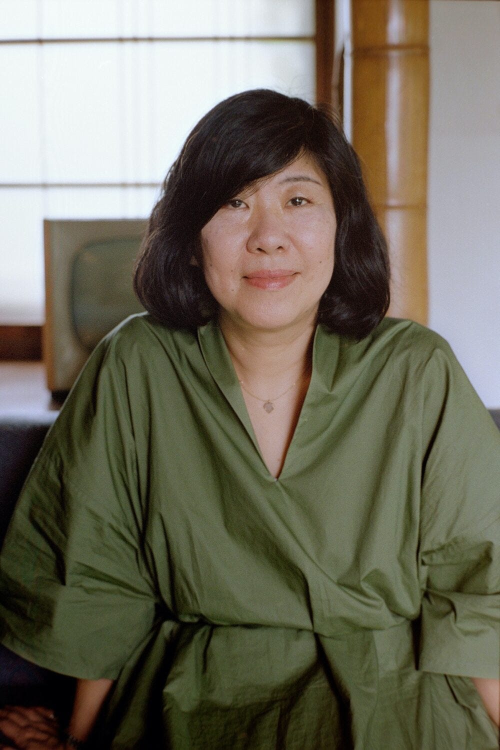 Portrait of author Banana Yoshimoto Portrait of author Banana Yoshimoto