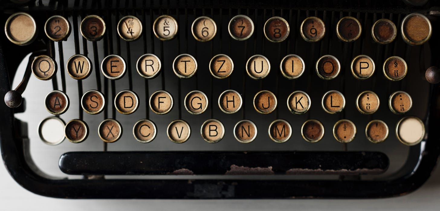 old-school typewriter old-school typewriter