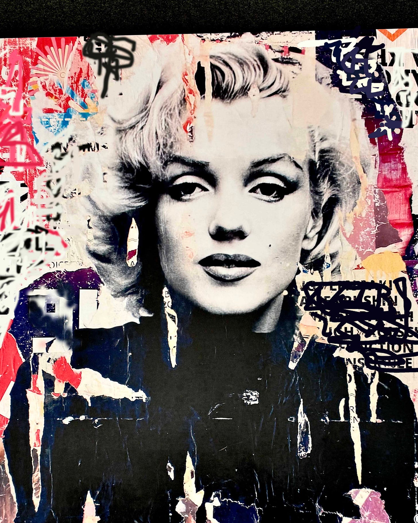 ©Sam Sunshine - Marilyn Poster - Photograph & Digital Graffiti - New York