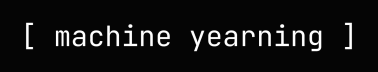 Machine Yearning