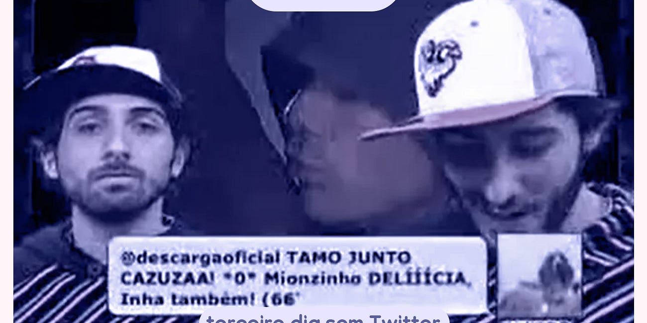 eu destruirei vocês #X59: terceiro dia sem Twitter