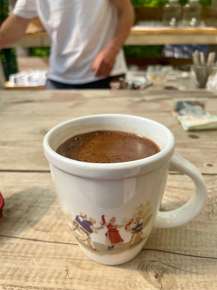 Turkish coffee, Albanian Alps, Simoni kafe