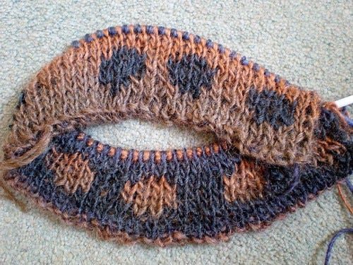 Double Knitting Dots Double Knitting Dots