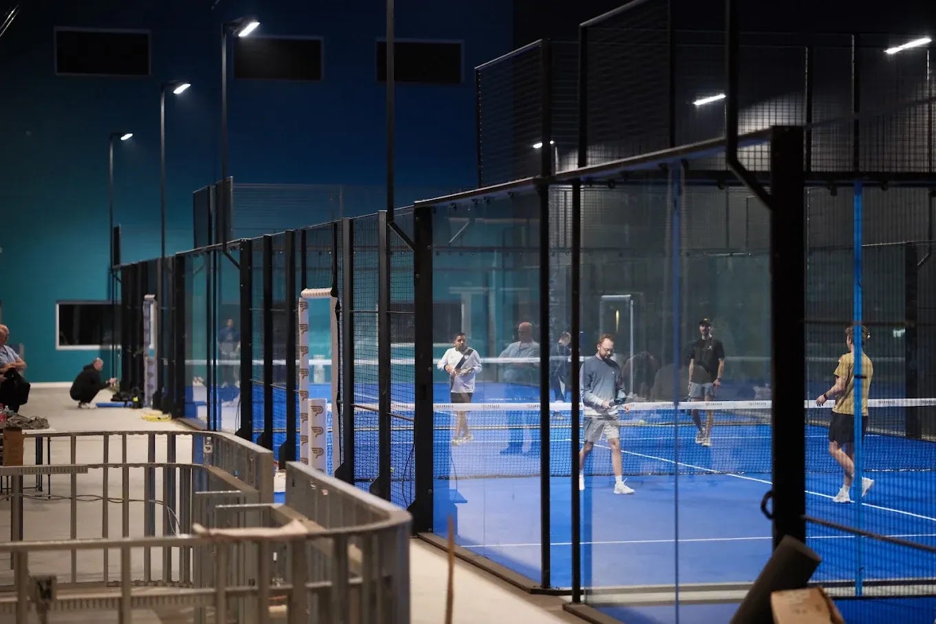 Padel courts at Conquer Padel Club in Lehi, Utah Padel courts at Conquer Padel Club in Lehi, Utah