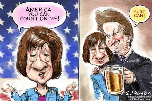 Susan Collins - Brett Kavanugh Hit Parade