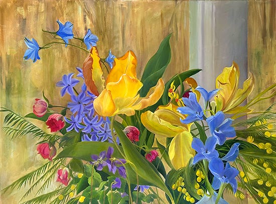 The Dance of Spring, 30 x 40", Oil, © AW Trusty