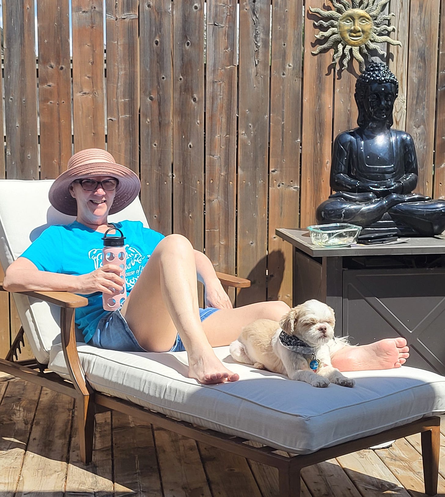 This is me and my pup, Marley on April 2025