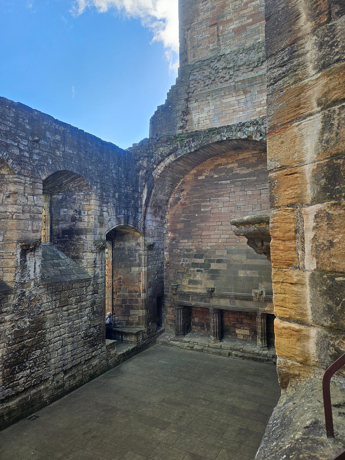One of the grand halls, now roofless