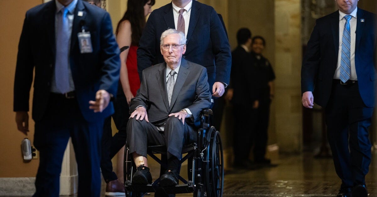 84-Year-Old Mitch McConnell Hospitalized With Mystery Ailment - NOTUS —  News of the United States