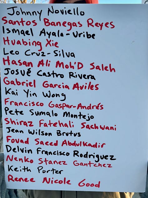 names of those who have been killed by ICE and CPB agents as of Feb. 11, 2026