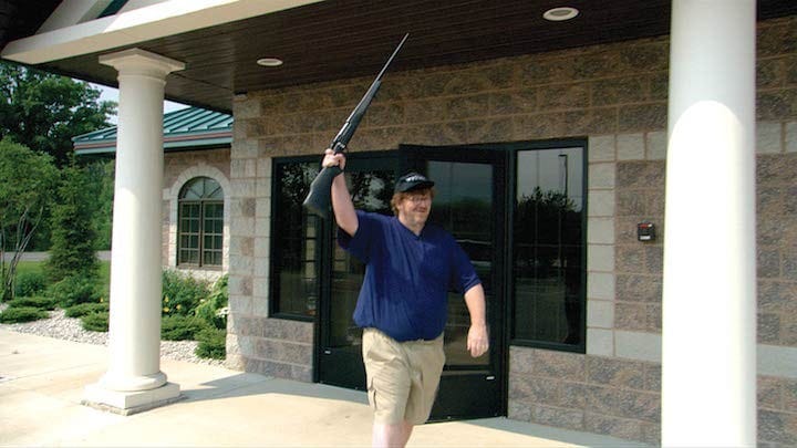 Michael Moore in Bowling for Columbine Michael Moore in Bowling for Columbine