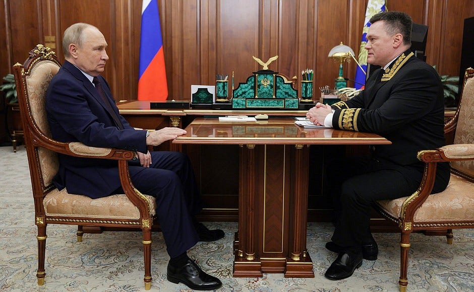 Meeting with President of the Supreme Court Igor Krasnov.